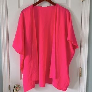 Chic Soul. 1x. Hot pink. Cover up/cardigan.